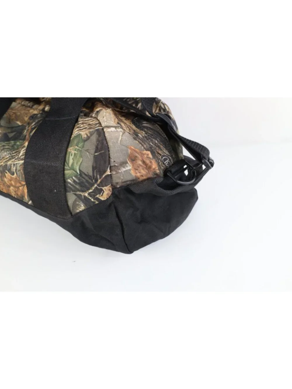 Vintage 90s Y2K Cabelas Spell Out Ripstop Camouflage Handled Duffel Bag Carry On